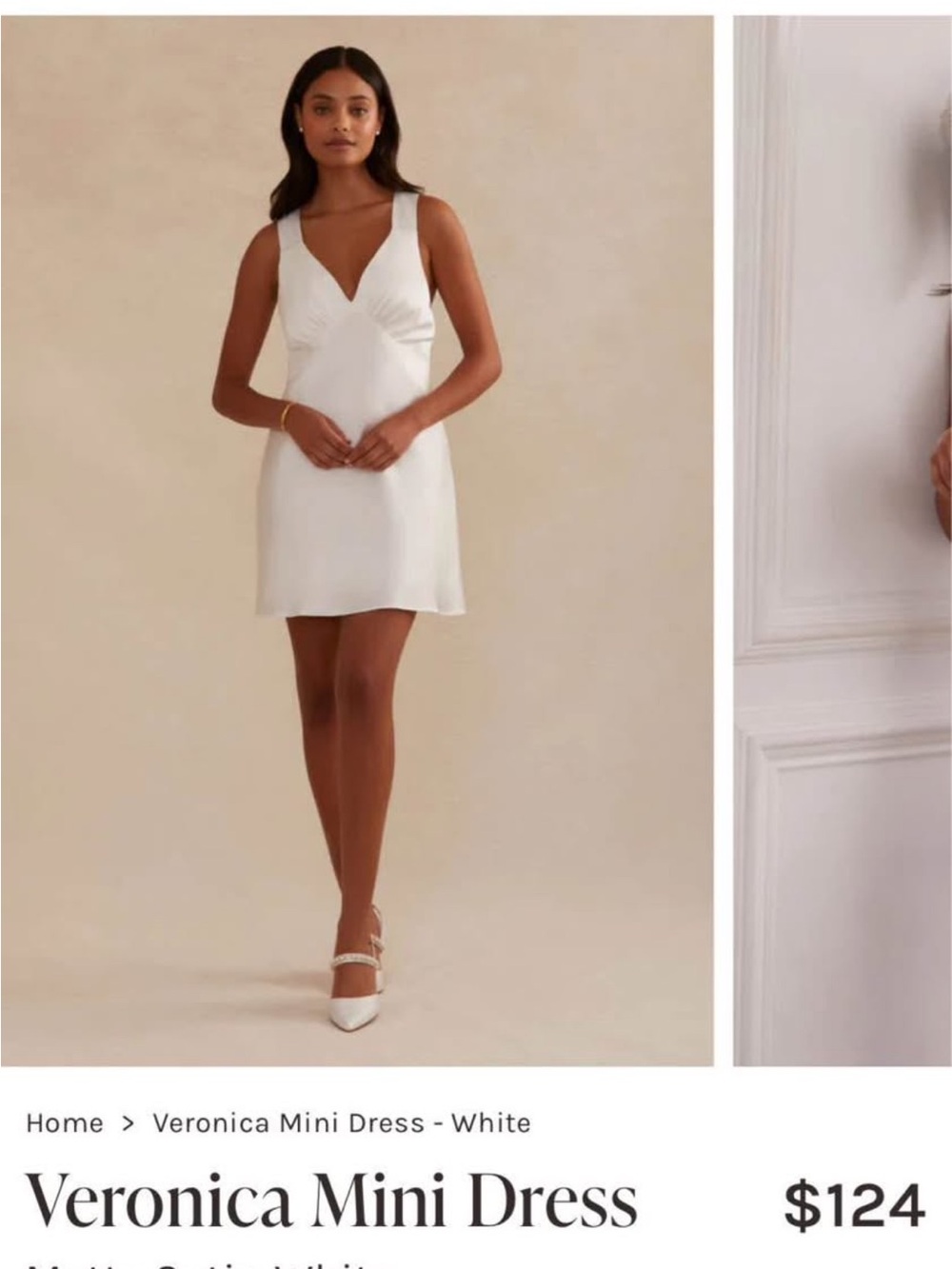 Veronica Mini Dress - White